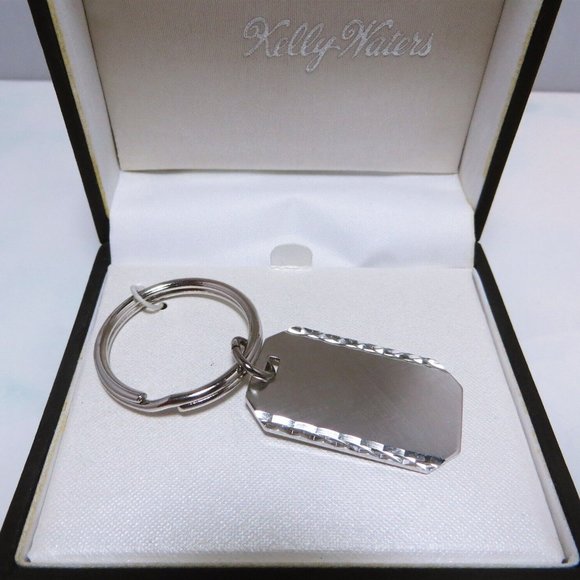 Magnificent Kelly Waters Rhodium Plated Key Fob New In Box - Picture 5 of 6